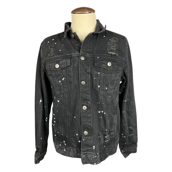 I Prevail Denim Jean Jacket, Reworked, Upcycled, Metalcore Jacket Size Large - Picture 2 of 3